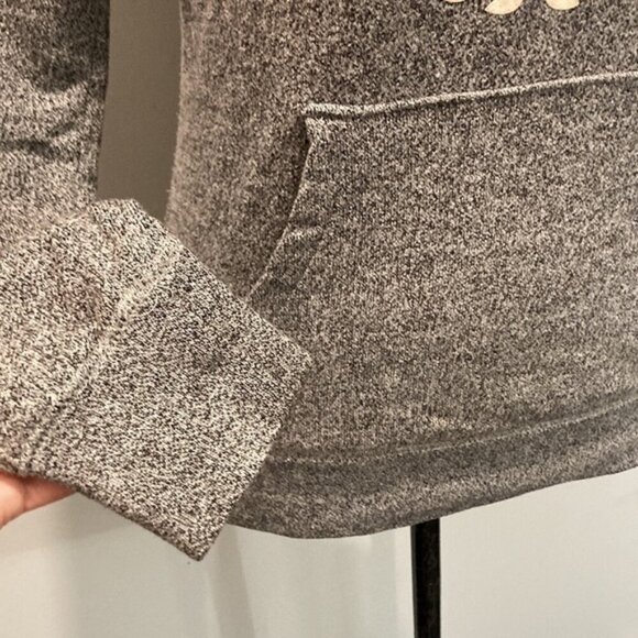 Roots GREY MAPLEGROVE Roots73 Fleece Hoodie Sweatshirt - Picture 8 of 14